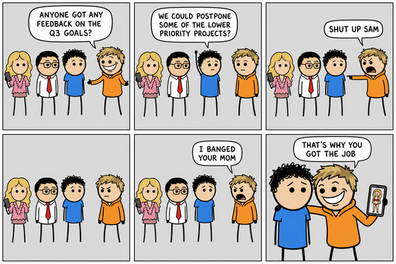 Comic strip: Open Floor