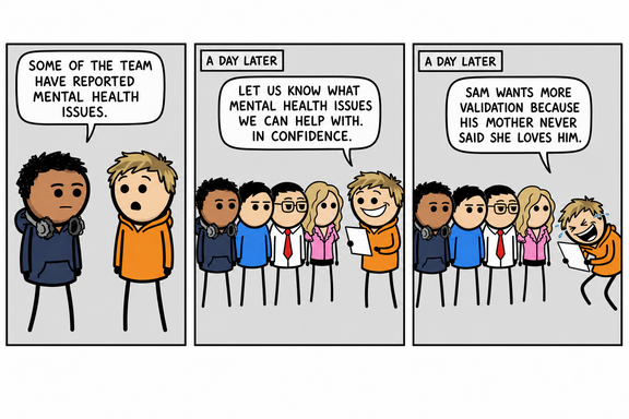 Comic strip: In Confidence