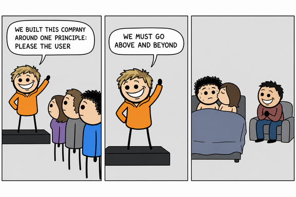 Comic strip: Please The User