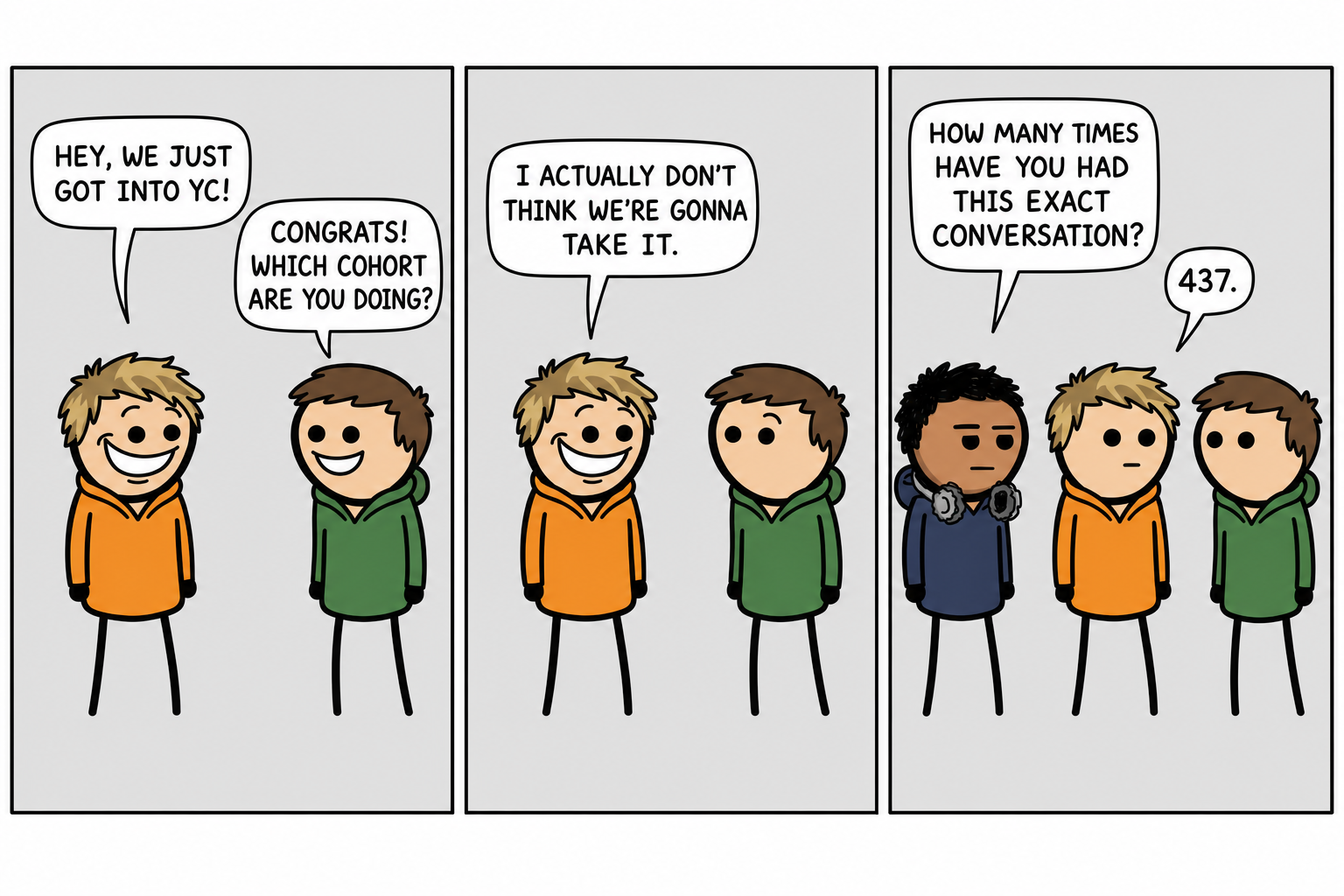 Comic strip: Into YC