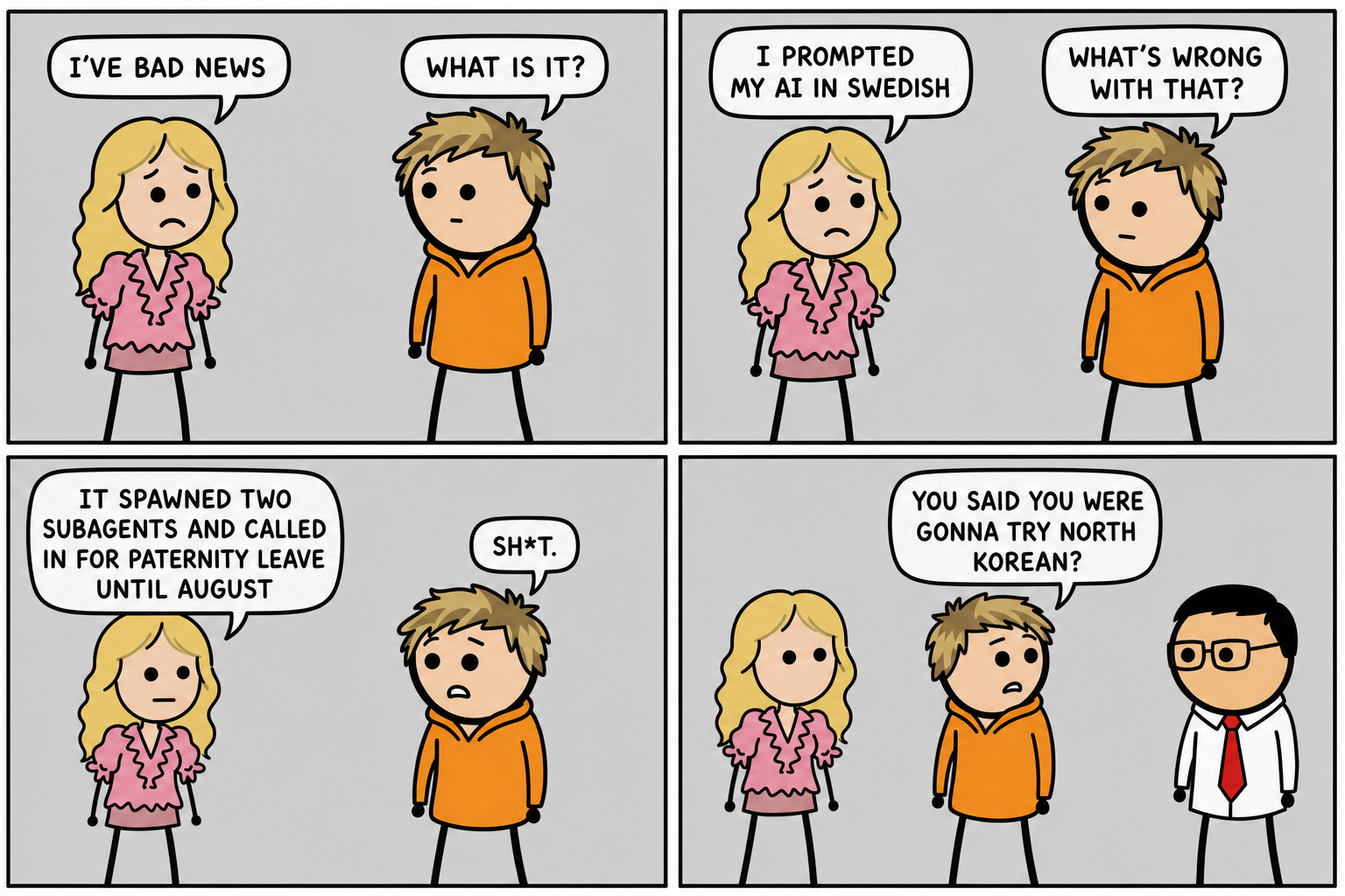 Comic strip: Paternity Leave