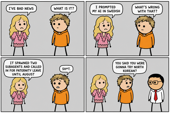 Comic strip: Paternity Leave