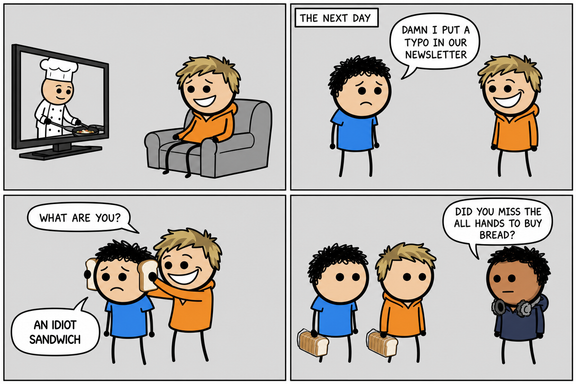 Comic strip: Idiot Sandwich