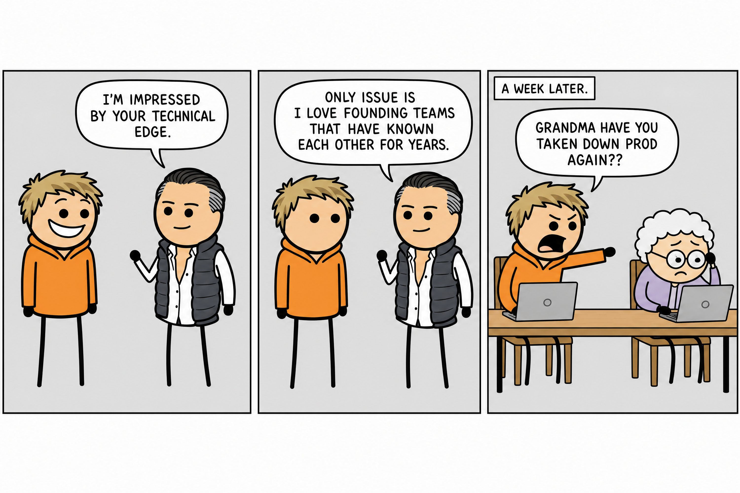Comic strip: Founding Relationship