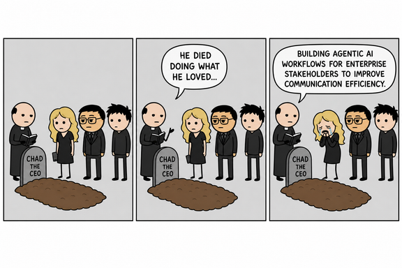 Comic strip: He Died Doing What He Loved